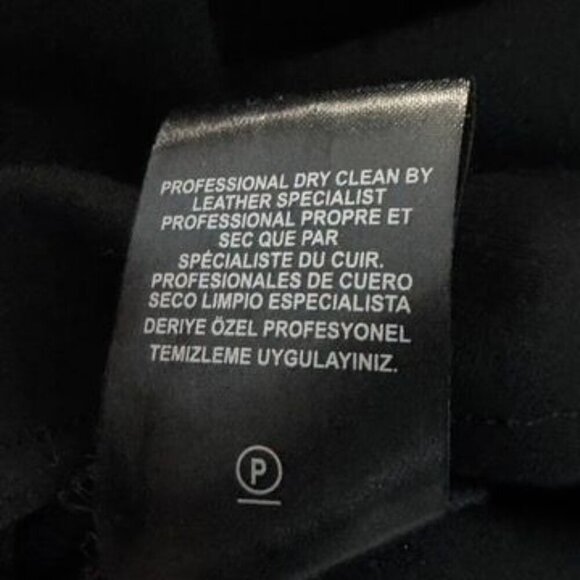 Tibi Asymmetric leather Wrap Dress size 0 black lamb leather and silk sleeveless - Picture 9 of 11